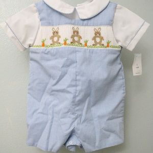 Adorable Petit Ami baby boy spring / Easter romper